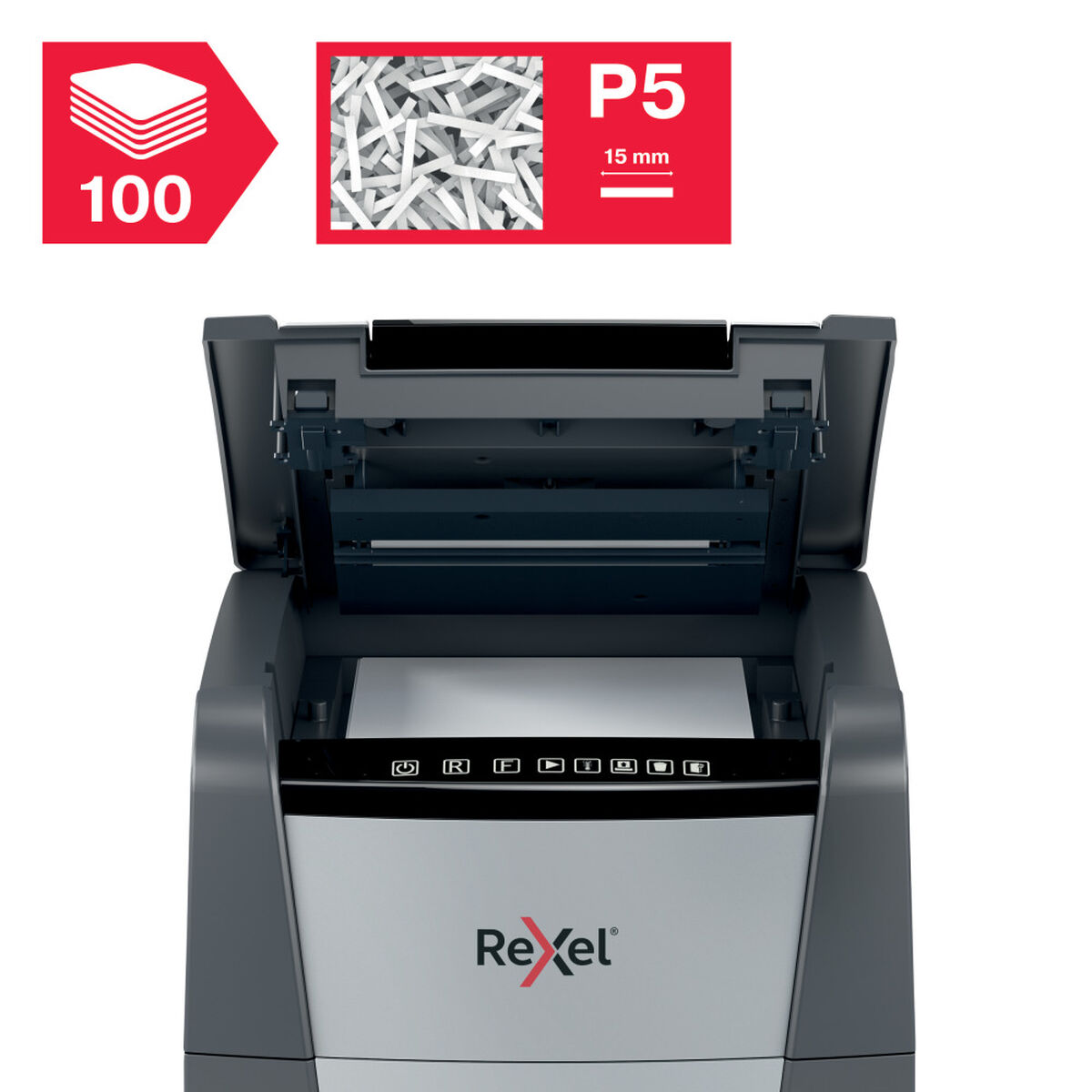Popieriaus smulkintuvas (itin smulkus) Rexel Optimum Auto+ 100M